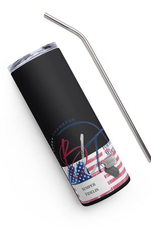 Honor Our Marines Stainless Steel Tumbler