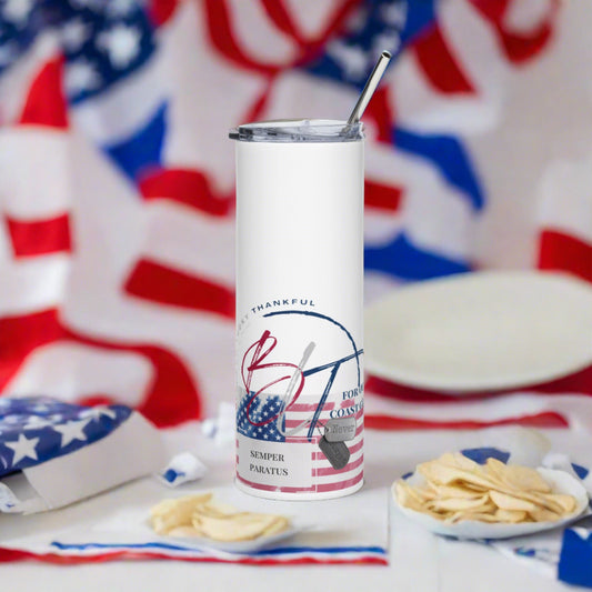 Honor Our Coast Guard Stainless Steel Tumbler