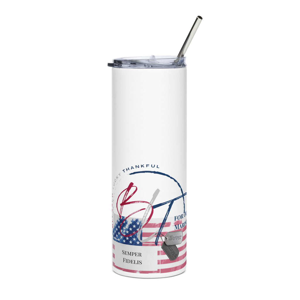 Honor Our Marines Stainless Steel Tumbler