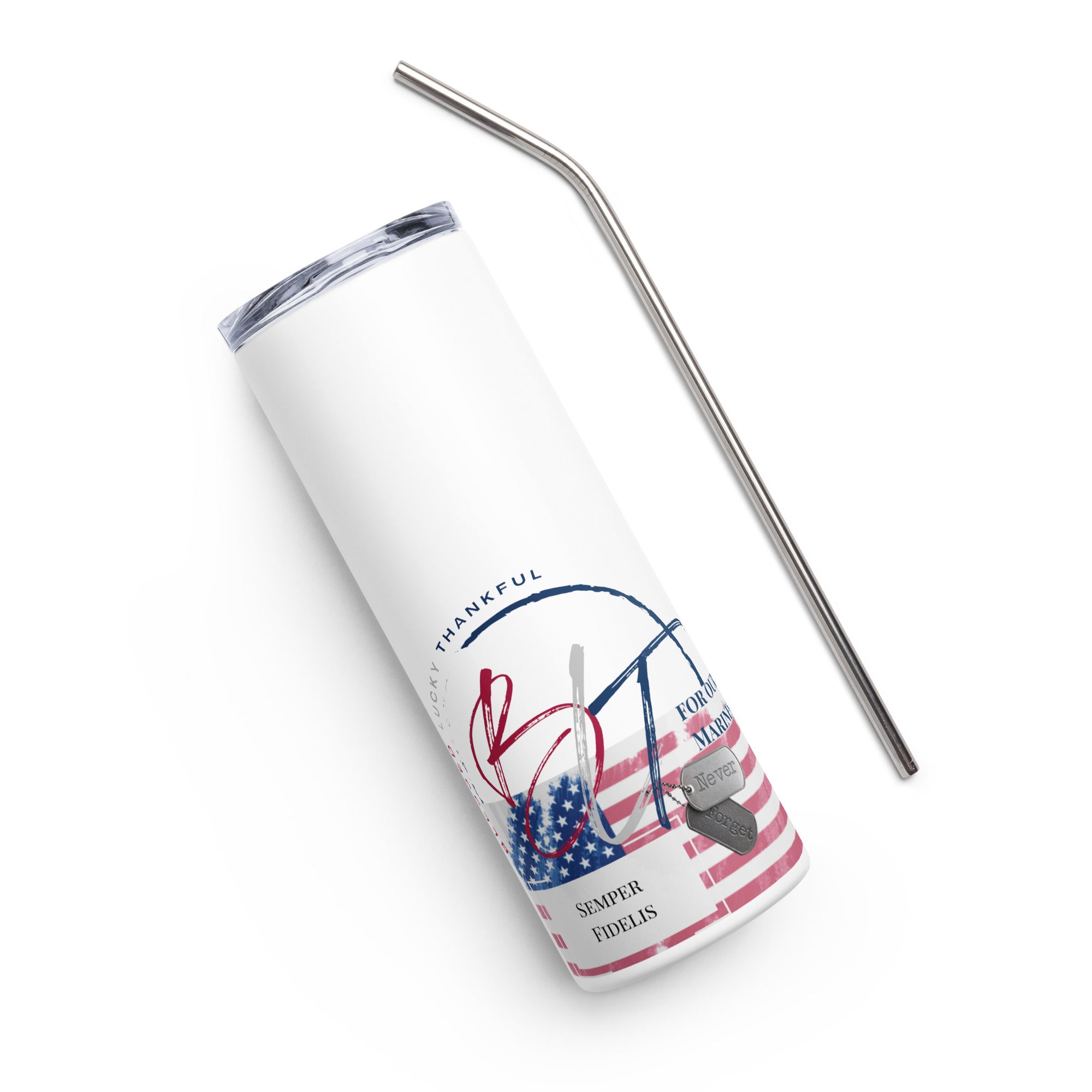 Honor Our Marines Stainless Steel Tumbler