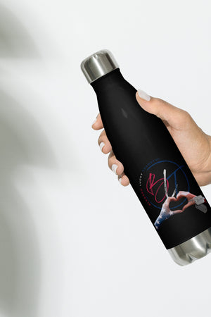 Honor Veterans Heart Stainless Steel Water Bottle