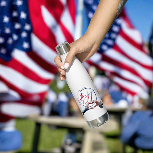 Honor Veterans Heart Stainless Steel Water Bottle