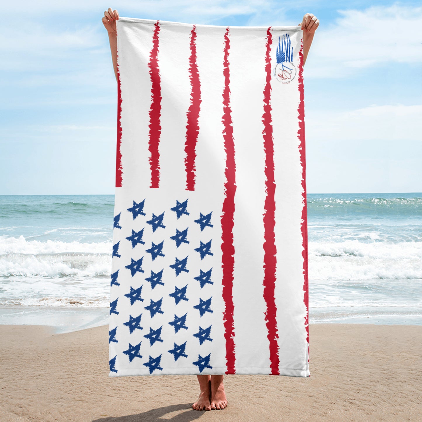 Red, White & Beach Towel