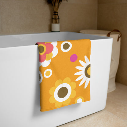 Flower Power Beach Towel